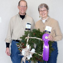 2020 Wreath Contest Grand Champion Decorated - Cook's Woods.